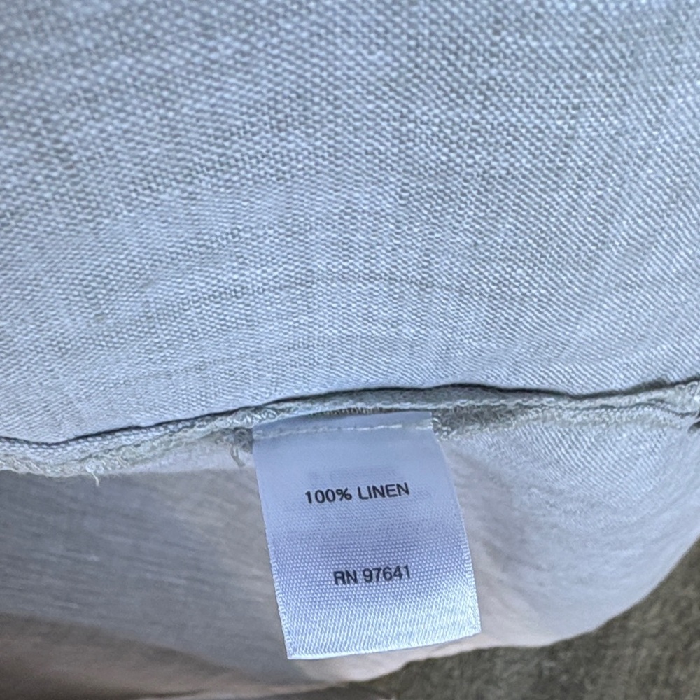 J. Jill Light Gray Linen Shirt - Picture 6 of 7